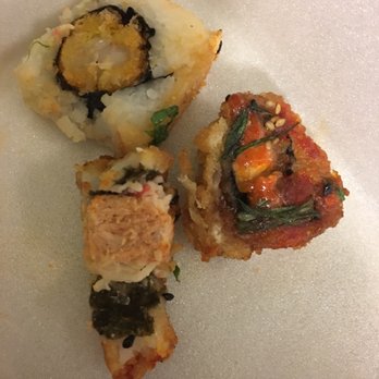Amerikan Ichi - They charged us $10 more on top of our bill for All you can eat dinner coz we couldn't eat these pieces...no room! - Sushi Bars Near Me - Placerville, California