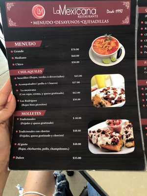 Menu photo 2 La Mexicana Zapopan, JAL