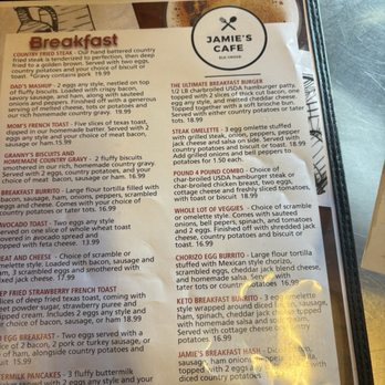 Jamie's Cafe - Menu Sept 25 - Cafes Near Me - Elk Grove, California