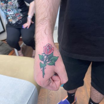 Fog City Tattoo - Rose by Dan - Tattoo Near Me - Santa Cruz, California