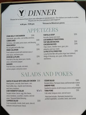 Menu photo 8 La Playa Los Barriles, BCS Menu photo 8 La Playa Los Barriles, BCS
