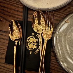 The Night We Met - Beautiful Gold silverware