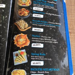 Ehlikeyf Restaurant - Menu