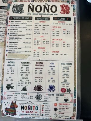 Menu photo 2 Nono Cafe South Pasadena, CA Menu photo 2 Nono Cafe South Pasadena, CA