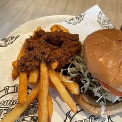 Guy's Burger Joint - Fries, burger, chili