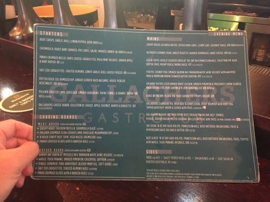 Menu photo 6 Gallagher's Pub Cork, CO