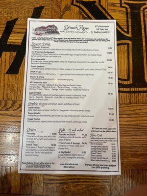Menu photo 3 BT'S Radford, VA Menu photo 3 BT'S Radford, VA
