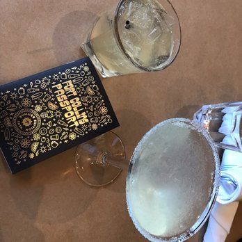 Bistro Nautile - Goutte De Citron in the sugar-rimmed glass with St Germain elderflower liqueur and Anévrisme Al' Orange.  2 for 1 with the Passport program - French Near Me - Fort Collins, Colorado