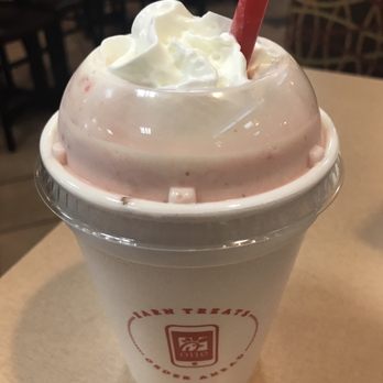 Chick-fil-A - Complimentary extra made Strawberry Milkshake offered to our table and gladly accepted! Thank you Chick-Fil-A! - Fast Food Near Me - Chula Vista, California
