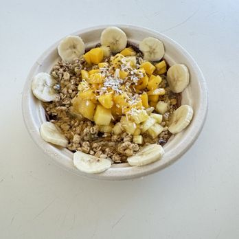 Cultivate Juice Co. - Sunshine Açaí Bowl: Mango, pineapple, granola, honey, banana, bee pollen - Juice Bars & Smoothies Near Me - Fallbrook, California Cultivate Juice Co. - Sunshine Açaí Bowl: Mango, pineapple, granola, honey, banana, bee pollen - Juice Bars & Smoothies Near Me - Fallbrook, California