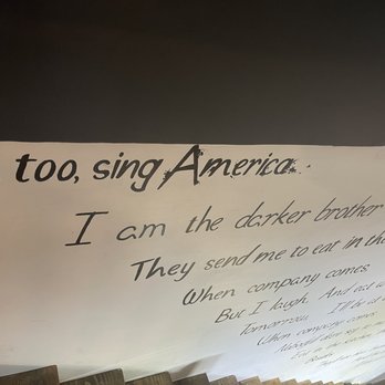Brown Sugar Cafe and Books - Langston Hughes poem along the stairs - Bookstores Near Me - Katy, Texas Brown Sugar Cafe and Books - Langston Hughes poem along the stairs - Bookstores Near Me - Katy, Texas