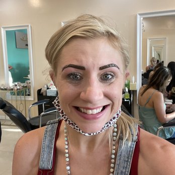 Glam India Threading & Salon - Right after they tinted them. I asked them to do them a little darker than normal so it would last longer - Skin Care Near Me - Bedford, Texas
