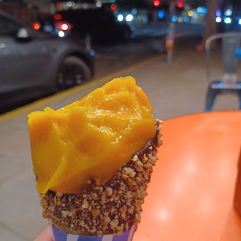 Alimento - Mango sorbet with luxury cookie cone - Italian Near Me - San Francisco, California