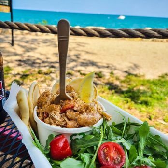The Waterfront Cafe - a plate of food and a bottle of soda - Sandwiches Near Me - Chicago, Illinois The Waterfront Cafe - a plate of food and a bottle of soda - Sandwiches Near Me - Chicago, Illinois