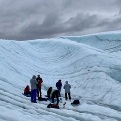 Root Glacier Trail - My tour group stopping for lunch.