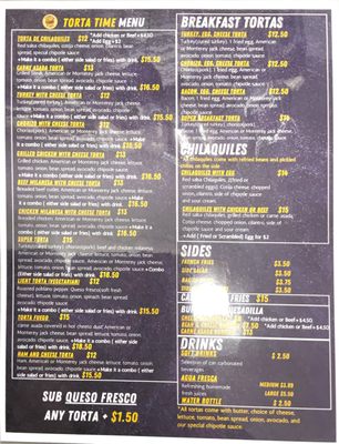 Menu photo 1 Torta Time Oceanside, CA