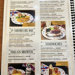 Restaurant Mina la Blanca - Menu