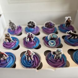 Cup’d Cakes by Lee - Chocolate Fortnite themed cupcakes