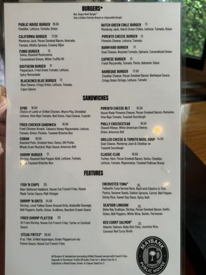 Menu photo 5 Maybank Public House Charleston, SC Menu photo 5 Maybank Public House Charleston, SC