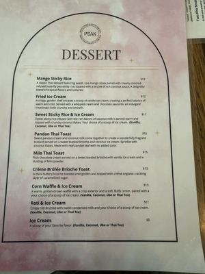 Menu photo 5 Peak Alameda, CA