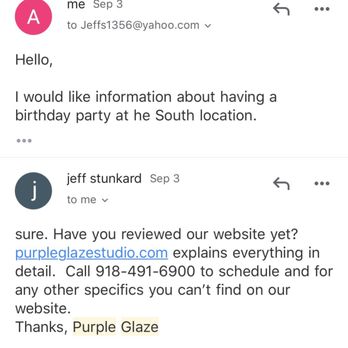 Purple Glaze Studio - Email - Art Galleries Near Me - Tulsa, Oklahoma Purple Glaze Studio - Email - Art Galleries Near Me - Tulsa, Oklahoma