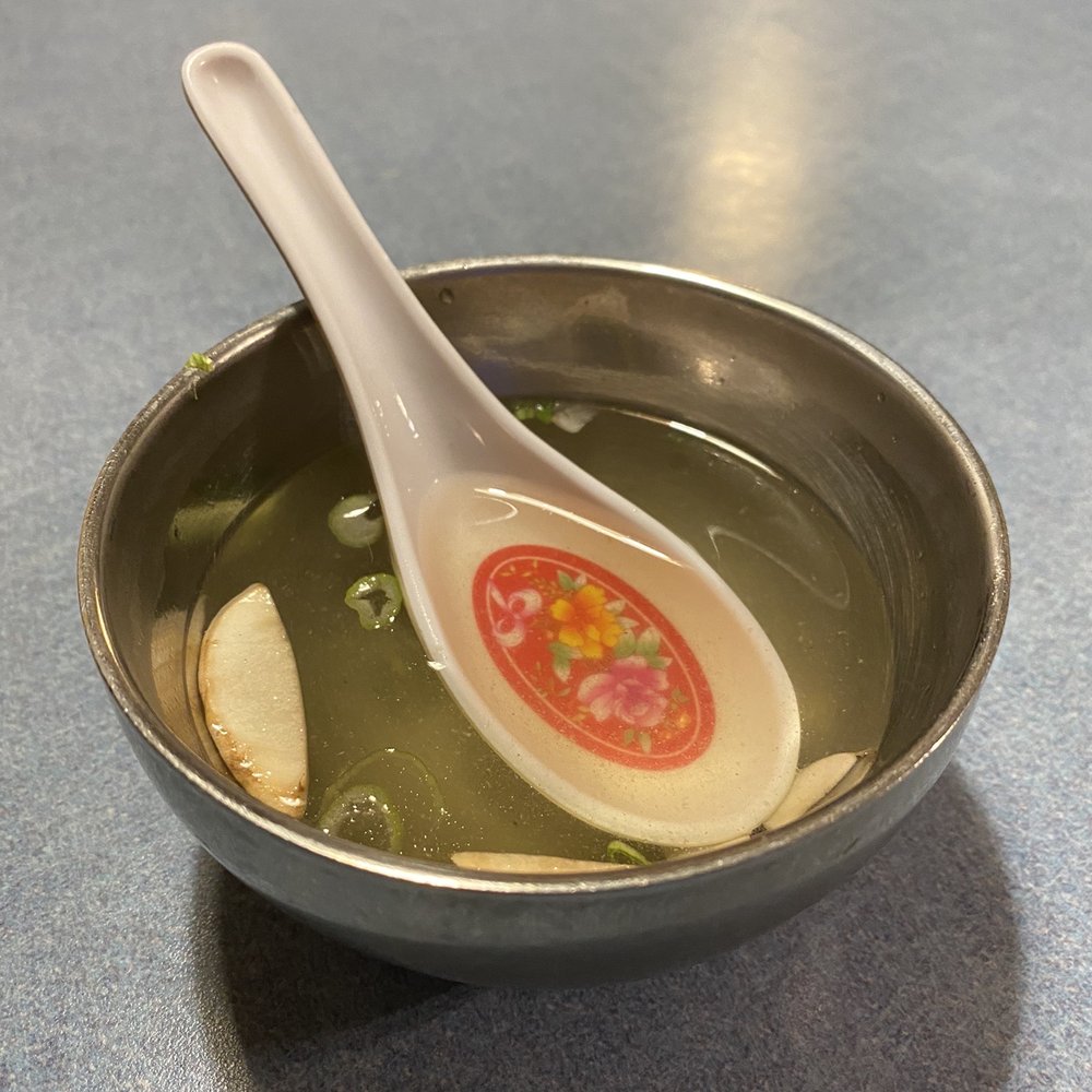 Fuji Yama - a bowl of soup with a spoon in it - Japanese Near Me - Brevard, North Carolina