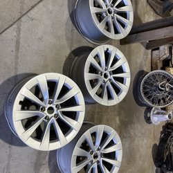 The Powder Coat Guys - Wheels before