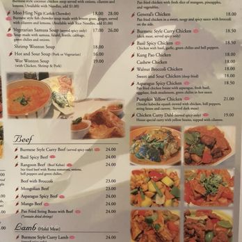 Mingalaba - Menu 2 - Burmese Near Me - Burlingame, California Mingalaba - Menu 2 - Burmese Near Me - Burlingame, California