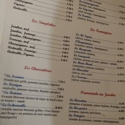 Crêperie du Puits - Page 1 of menu