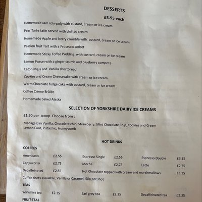 Menu photo 2 Blacksmith Arms Huddersfield, XWY