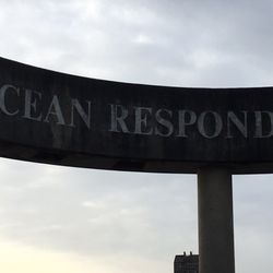 Marking High Tide art installation - Inner ring inscription.
