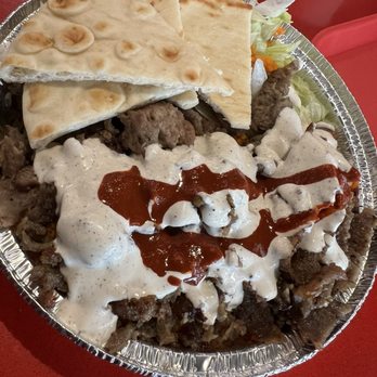 The Halal Guys - Small Lamb & Beef Gyro Platter - Halal Near Me - Cerritos, California