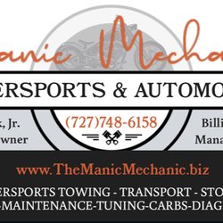Manic Mechanic Powersports & Automotive - Virtual Business card