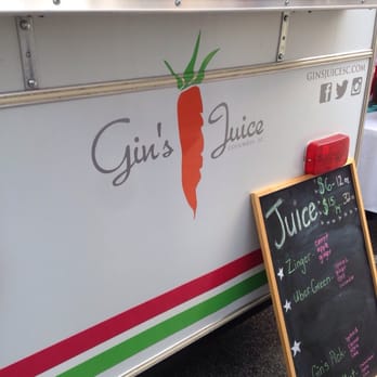 Gin's Mobile Juice Bar - a sign for gin's juice - Food Trucks Near Me - Columbia, South Carolina Gin's Mobile Juice Bar - a sign for gin's juice - Food Trucks Near Me - Columbia, South Carolina