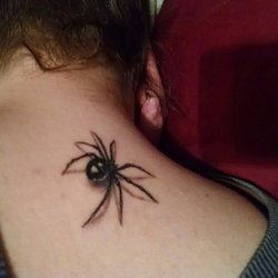 Spider tattoo by Joe Hegarty 9 Tattoo Roanoke VA 24012 call 540-982-8866