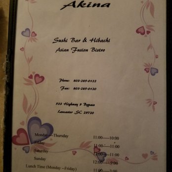 Akina - Japanese Near Me - Lancaster, South Carolina Akina - Japanese Near Me - Lancaster, South Carolina