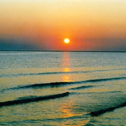 Loesmann - Sonnenuntergang auf der Insel Borkum.
