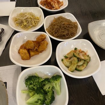 Han Mi Jeong - Yummy side dishes, those glazed potatoes!!! - Korean Near Me - Richmond Hill, Ontario Han Mi Jeong - Yummy side dishes, those glazed potatoes!!! - Korean Near Me - Richmond Hill, Ontario