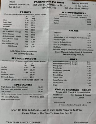 Parentons Poboys by null