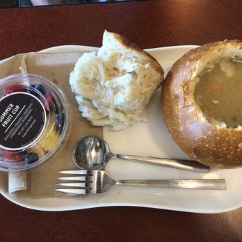 Panera Bread - Bread bowl with a fruit cup - Sandwiches Near Me - Chattanooga, Tennessee Panera Bread - Bread bowl with a fruit cup - Sandwiches Near Me - Chattanooga, Tennessee