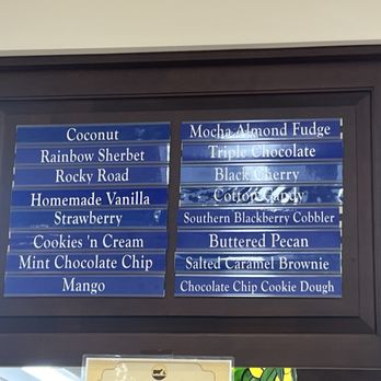 Blue Bell Creameries - 16 different flavors - Ice Cream & Frozen Yogurt Near Me - Brenham, Texas