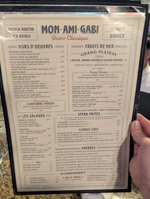 Menu photo 8 Mon Ami Gabi Las Vegas, NV