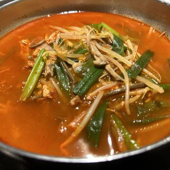 Kimchi - Yook Ke Jang: wows with sizzling flavors! A taste explosion - with shredded beef and lots of veggies! - Korean Near Me - Canton, Michigan Kimchi - Yook Ke Jang: wows with sizzling flavors! A taste explosion - with shredded beef and lots of veggies! - Korean Near Me - Canton, Michigan