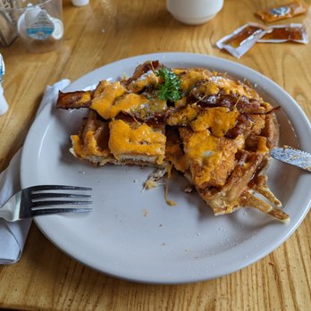 Stacks Pancake House - chicken katsu and bacon waffle - Breakfast & Brunch Near Me - Dana Point, California Stacks Pancake House - chicken katsu and bacon waffle - Breakfast & Brunch Near Me - Dana Point, California