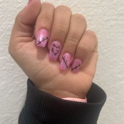 Orchid Nails - The nails i wanted with color