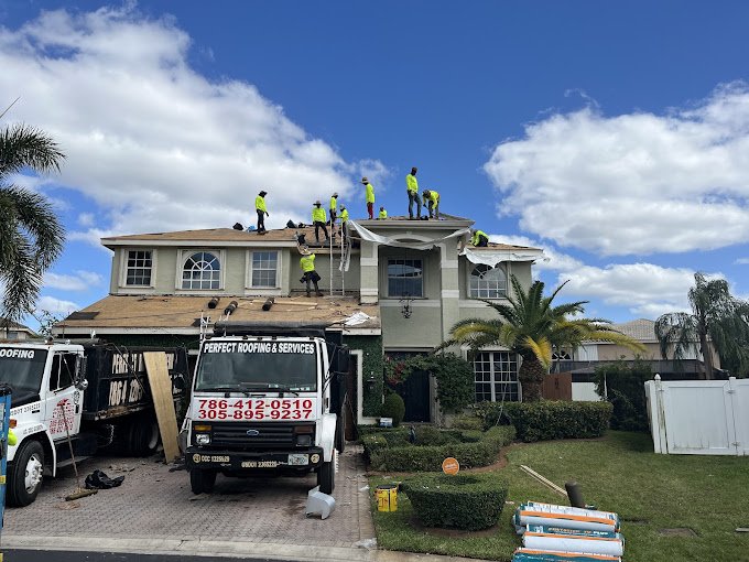 Slide of Bee's Perfect Roofing