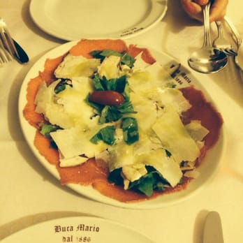 Buca Mario - Beef carpaccio - Tuscan Near Me - Florence, FI Buca Mario - Beef carpaccio - Tuscan Near Me - Florence, FI