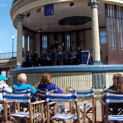 Eastbourne Bandstand - Yes, that's me playing on the bandstand!
