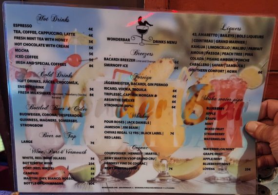 Menu photo 2 Wonder Bar Amsterdam, NH Menu photo 2 Wonder Bar Amsterdam, NH