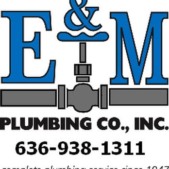 E&M Plumbing - the logo for e & m plumbing - Plumbing Near Me - Eureka, Missouri